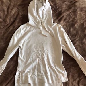 Target brand white hoodie with slit. Size small